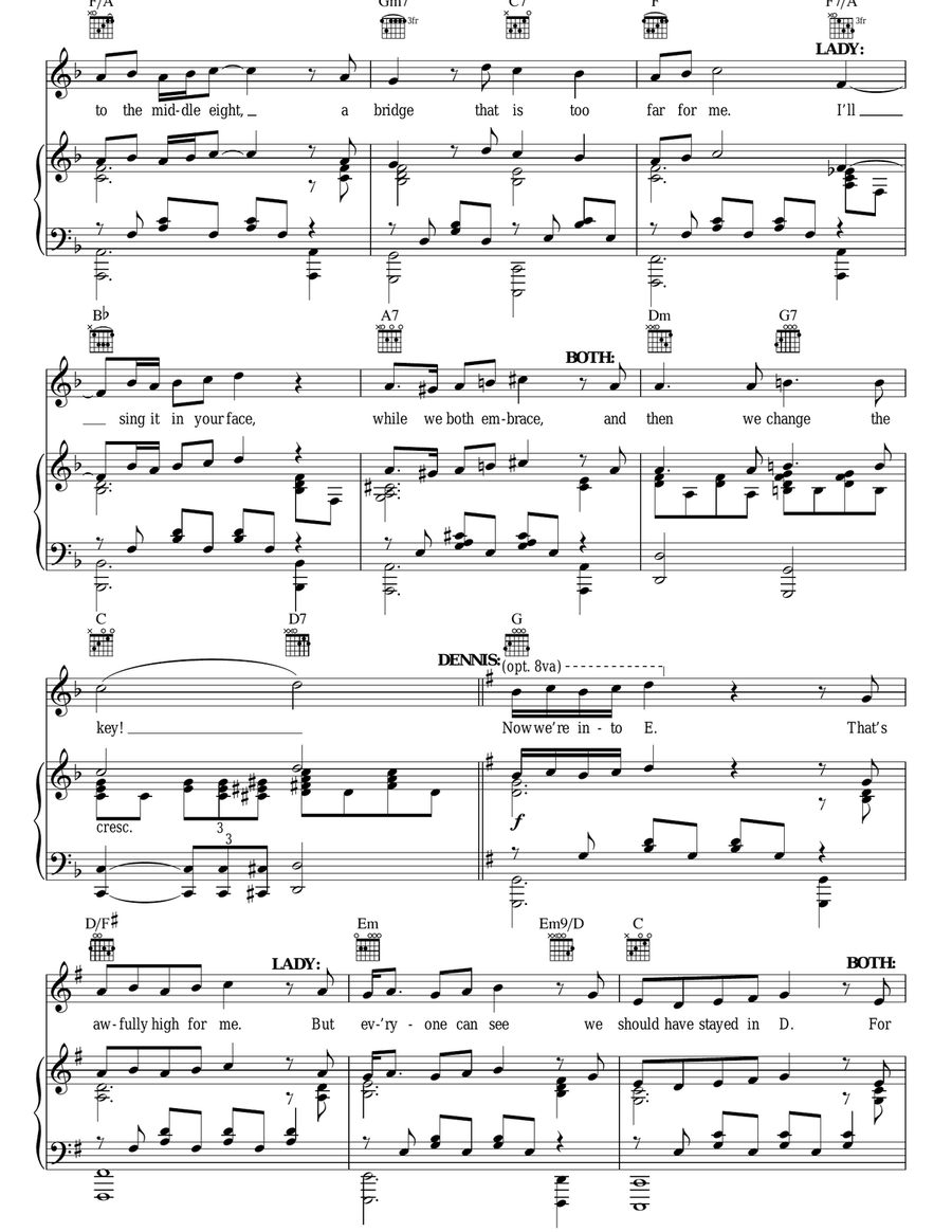 The Song That Goes Like This (from Monty Python's Spamalot) Guitar scores gallery preview page 3