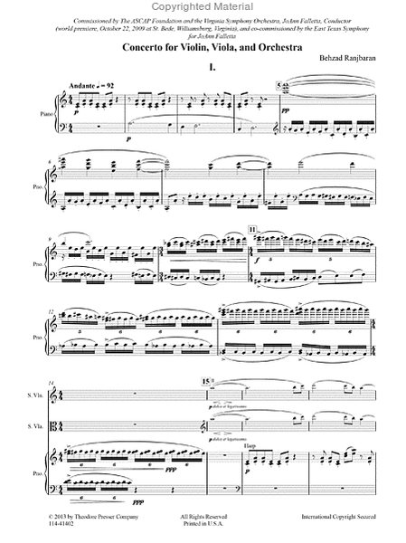 Concerto for Violin, Viola, and Orchestra