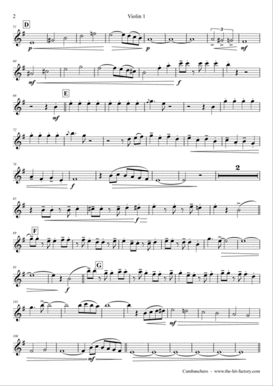 El Cumbanchero String Quartet scores gallery preview page 6