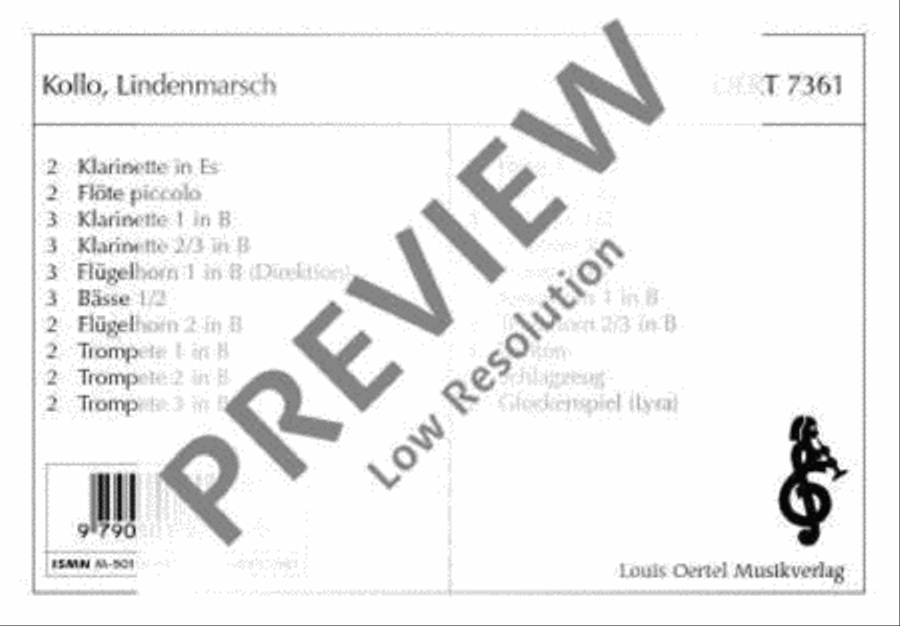 Linden-Marsch Linden-Marsch Concert Band scores gallery preview page 2