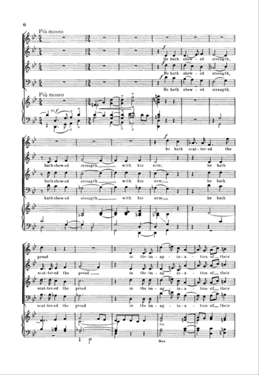 Evening Service in G 4-Part scores gallery preview page 6