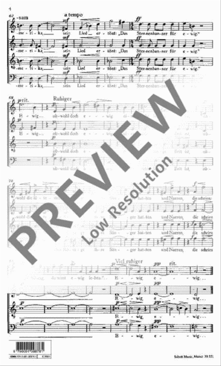 Guten Morgen, Amerika 4-Part scores gallery preview page 5