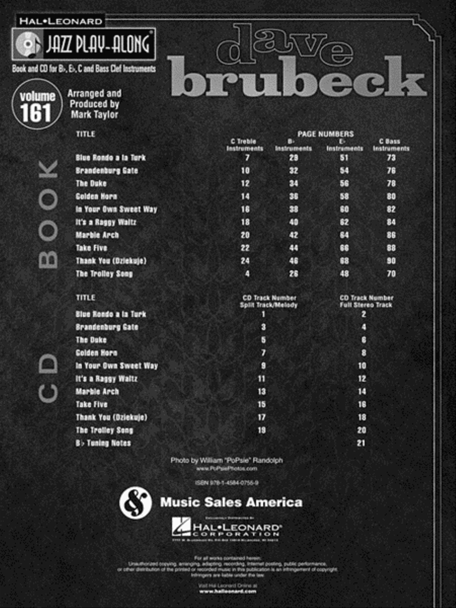 Dave Brubeck C Instrument scores gallery preview page 3