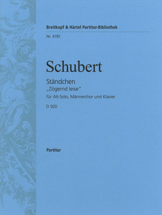 Book cover for Serenade D 920 [Op. posth. 135]