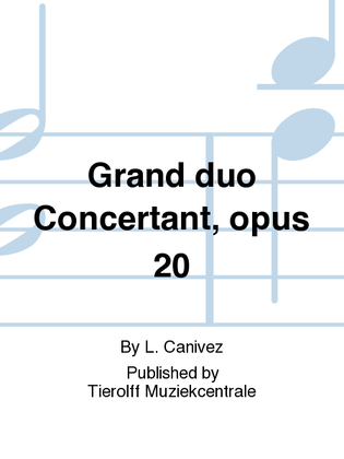 Book cover for Grand duo Concertant, 2 Trumpets & Piano