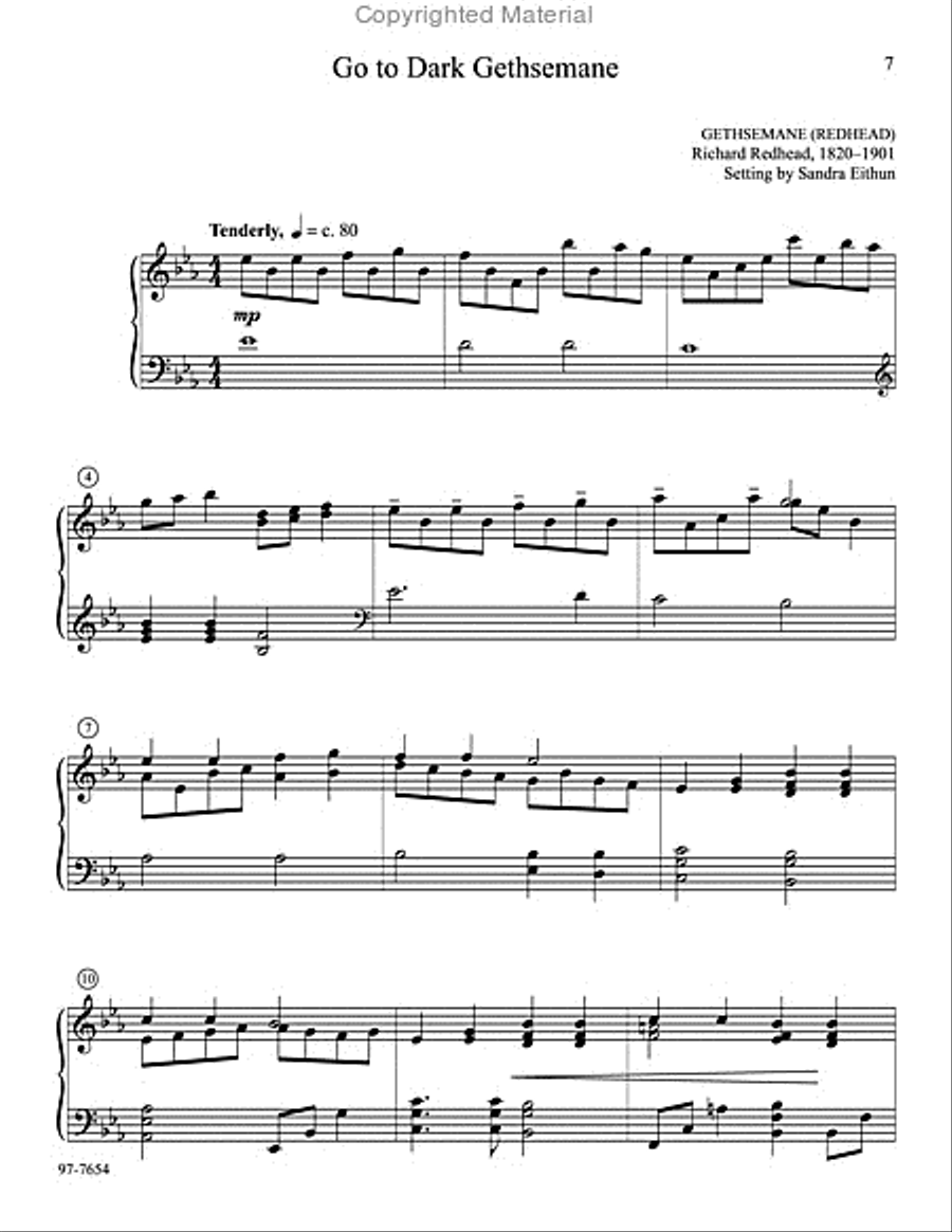 Go to Dark Gethsemane: Piano Music for Lent and Holy Week Piano Solo scores gallery preview page 3