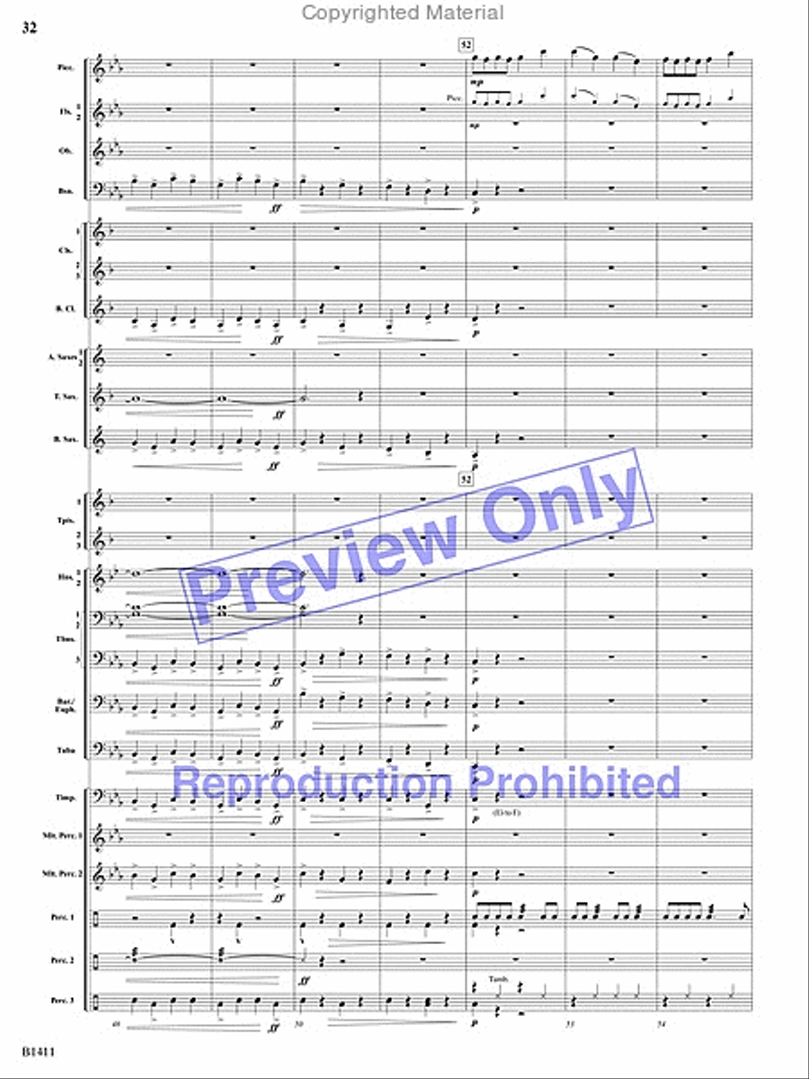 Pirates! Pirates! Concert Band scores gallery preview page 72