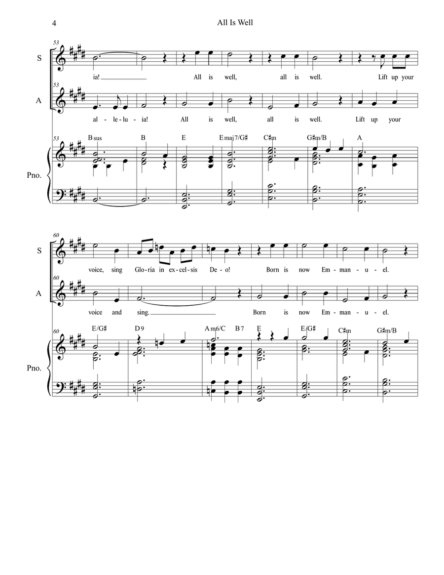 All Is Well All Is Well Alto Voice scores gallery preview page 4