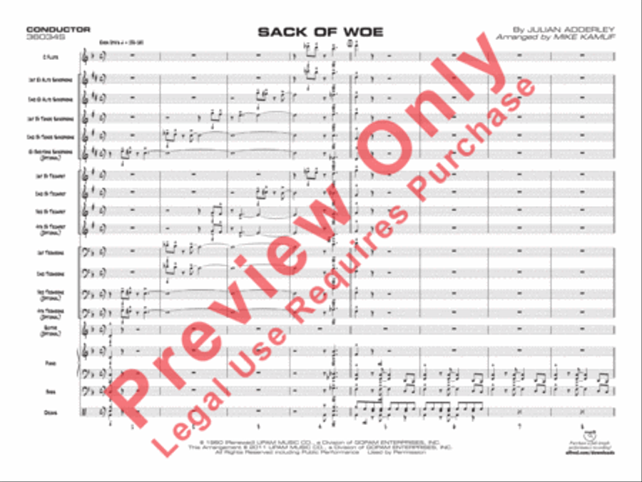 Sack of Woe Jazz Ensemble scores gallery preview page 4