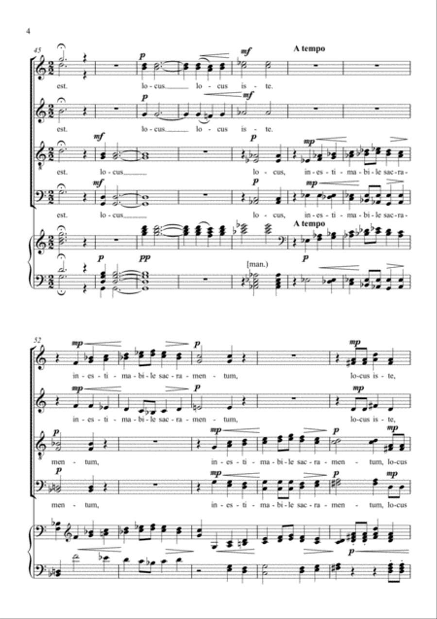Locus Iste 4-Part scores gallery preview page 4