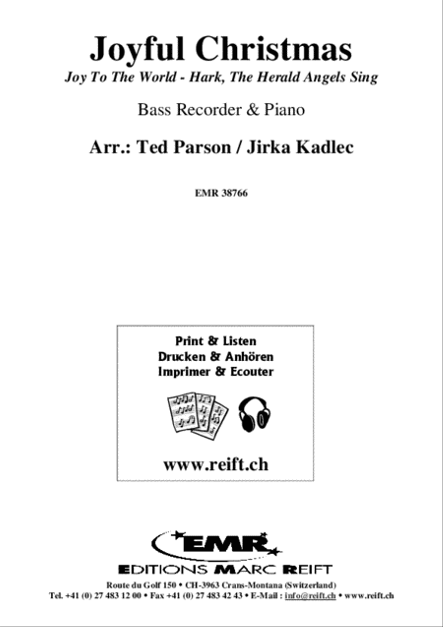 Joyful Christmas Bass Recorder scores gallery preview page 2