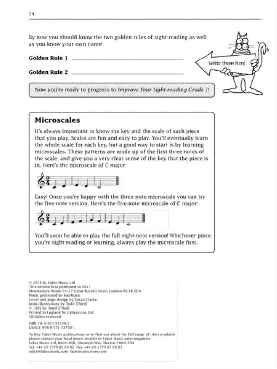 Improve Your Sight-reading! Trinity Piano, Initial