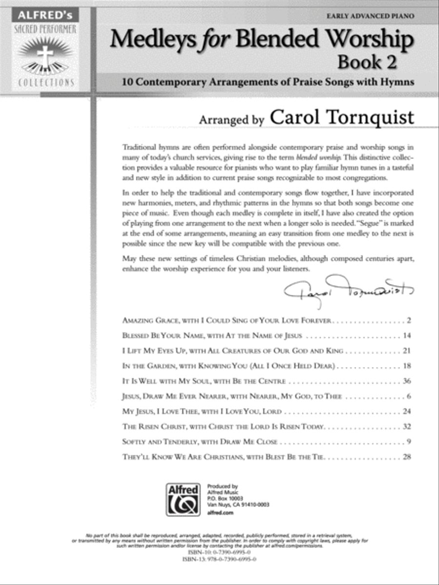 Medleys for Blended Worship, Book 2 Piano Solo scores gallery preview page 2