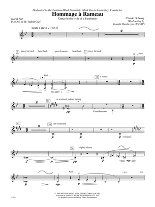Hommage à Rameau: (wp) B-flat Tuba T.C.