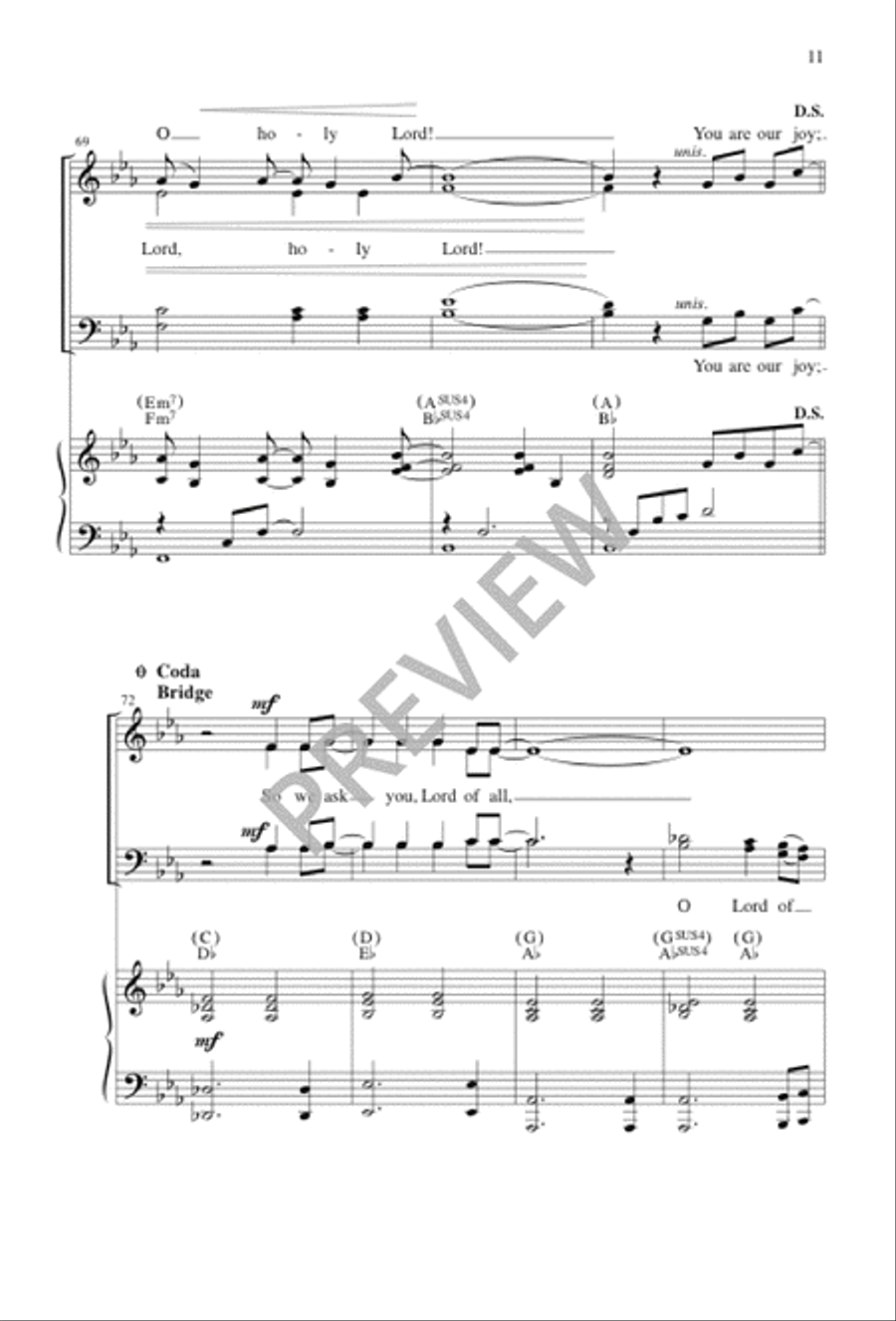 The Beginning and the End 4-Part scores gallery preview page 11