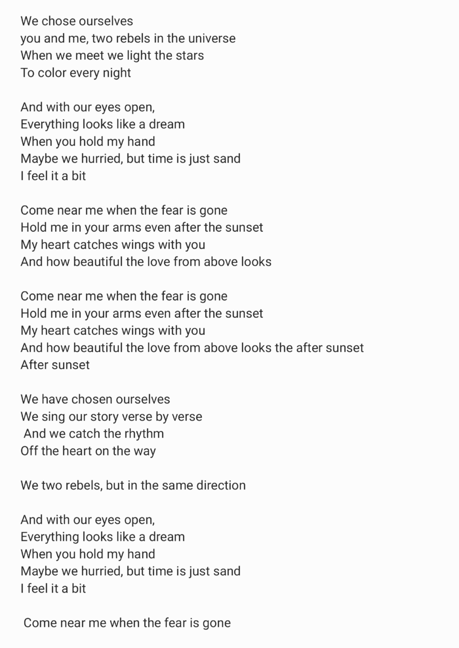 After the Sunset After the Sunset Piano, Vocal, Guitar scores gallery preview page 1