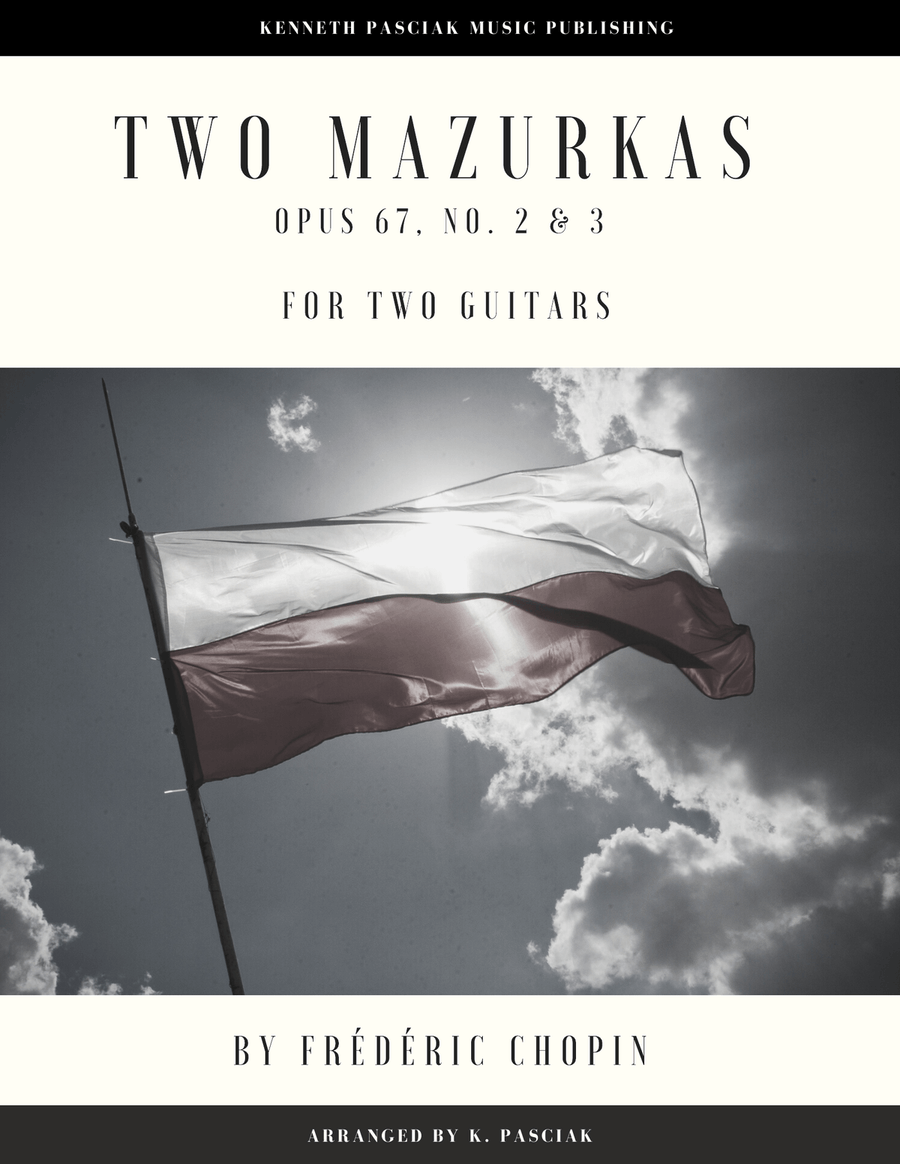 Two Mazurkas Opus 67, Nos. 2 & 3 (for Two Guitars) Acoustic Guitar scores gallery preview page 1