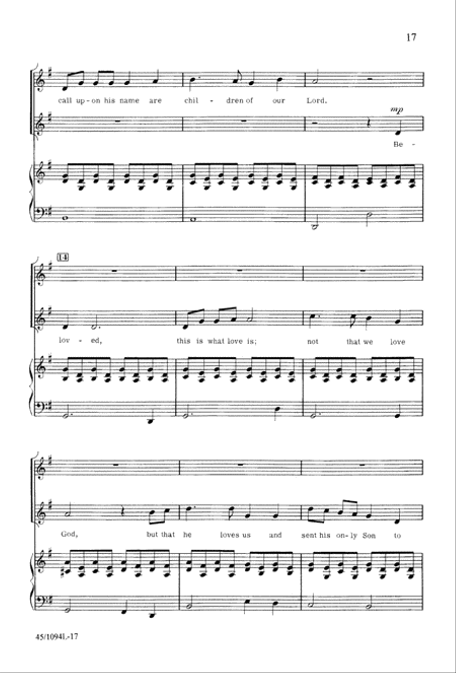 10 Anthems for about 10 Singers Unison Choir scores gallery preview page 18
