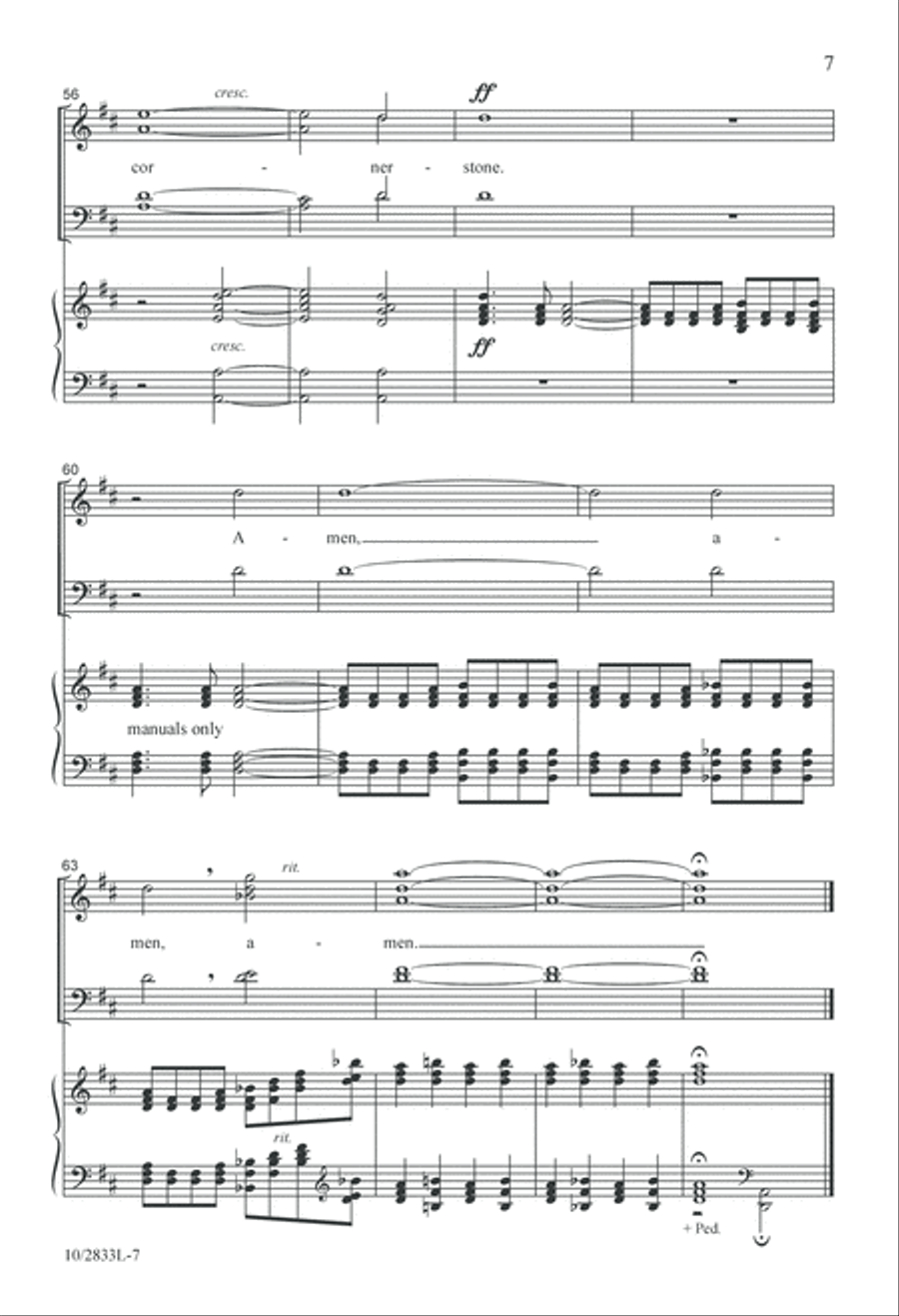 Christ Is Our Cornerstone 4-Part scores gallery preview page 8