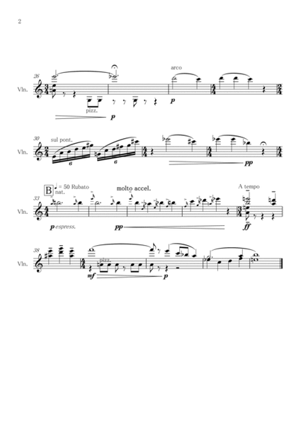 "ORISON" for Violin solo