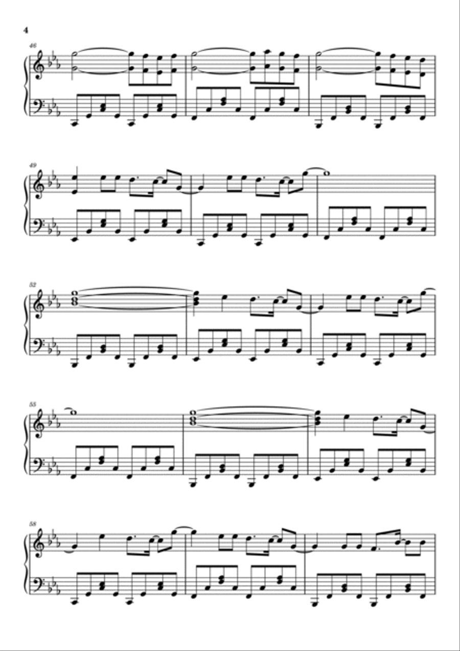 Space Song Piano Solo scores gallery preview page 4