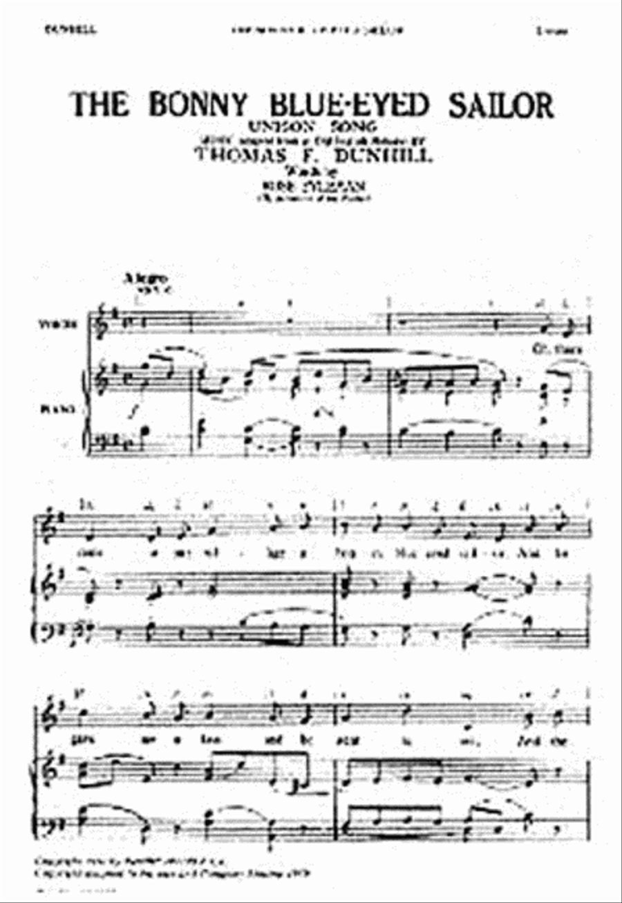 Thomas Dunhill: The Bonny Blue-Eyed Sailor Choir scores gallery preview page 1