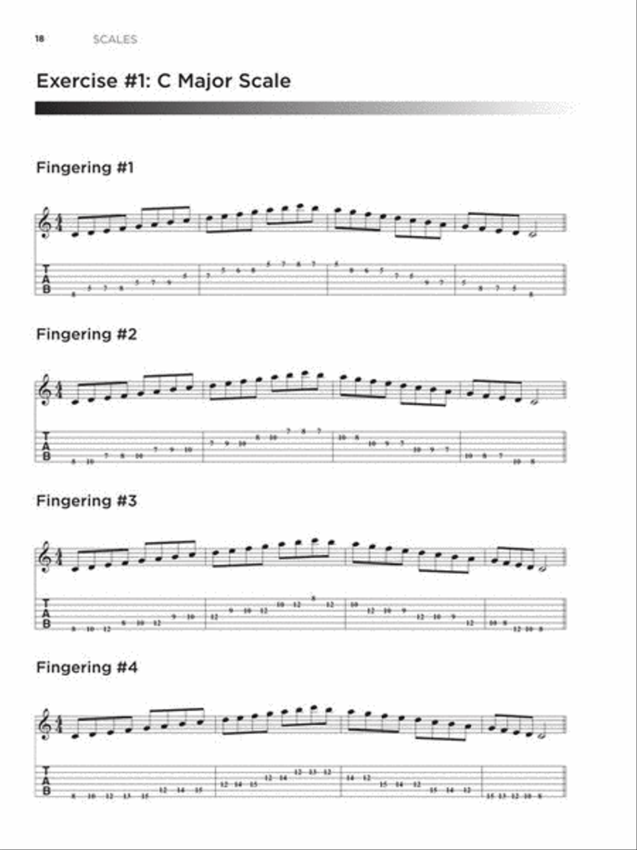Guitar Training Exercises Guitar Tablature scores gallery preview page 8