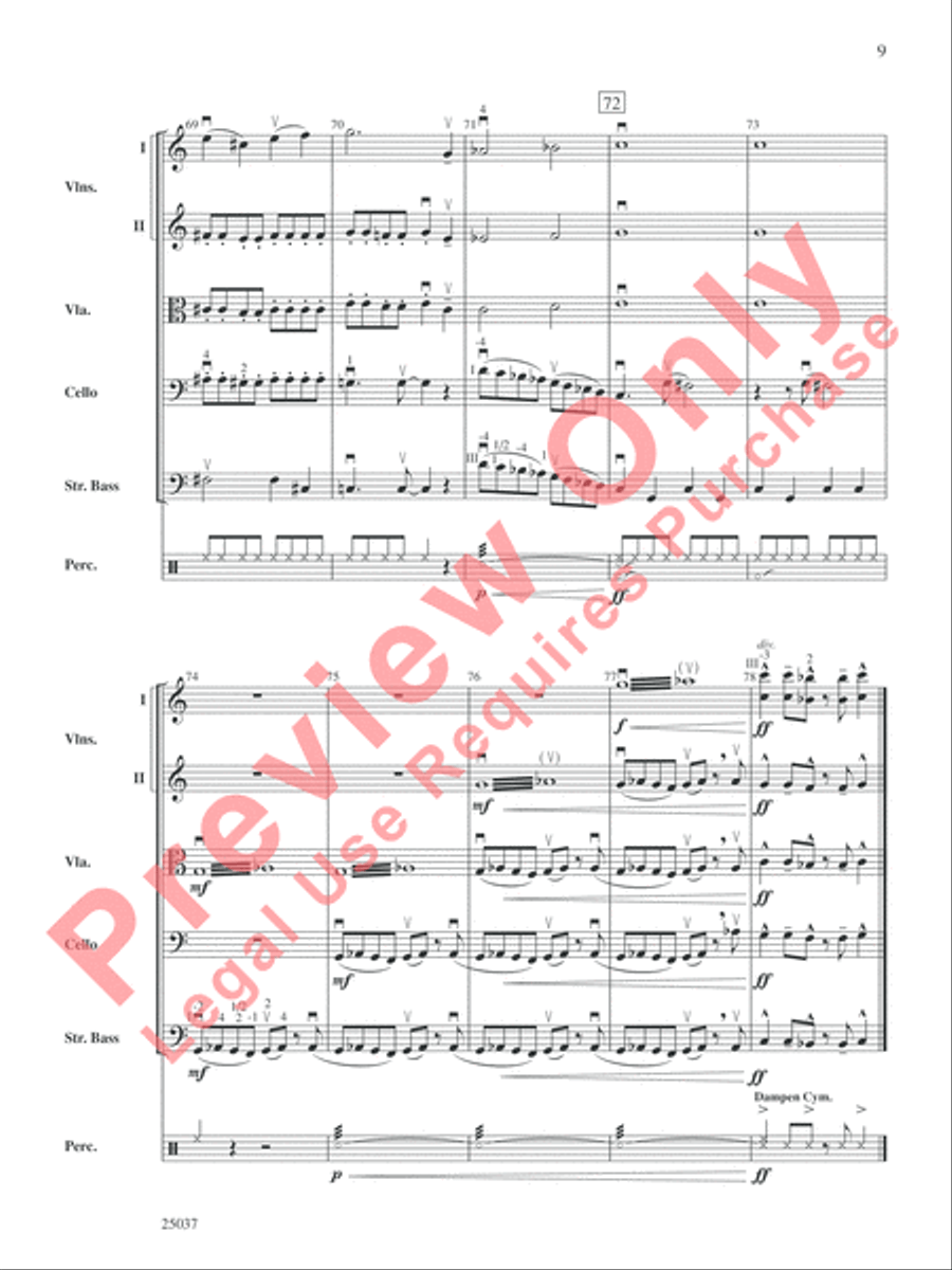 The Curse of Tutankhamun String Orchestra scores gallery preview page 10