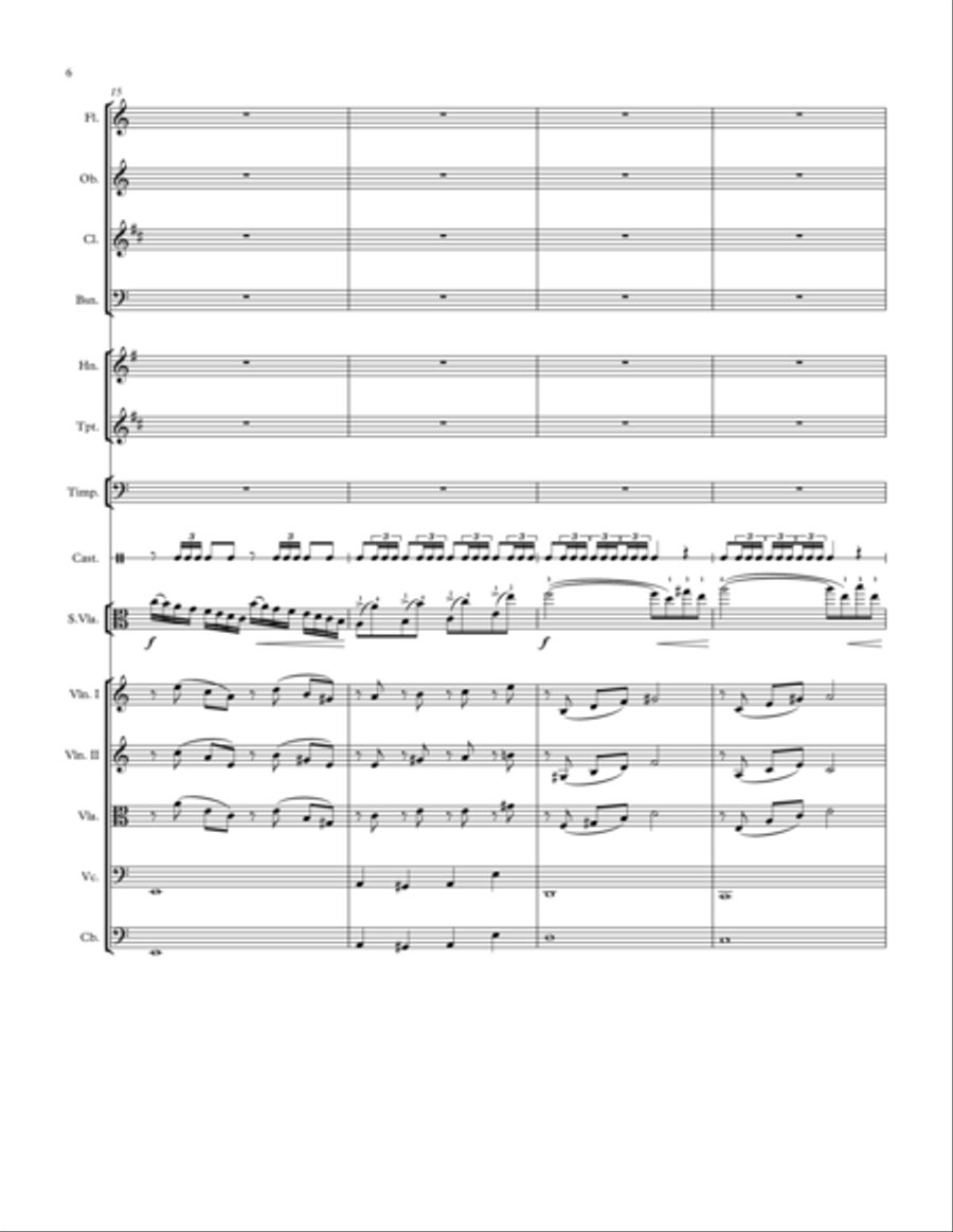 Rondo in A minor for Viola and Orchestra Chamber Orchestra scores gallery preview page 6