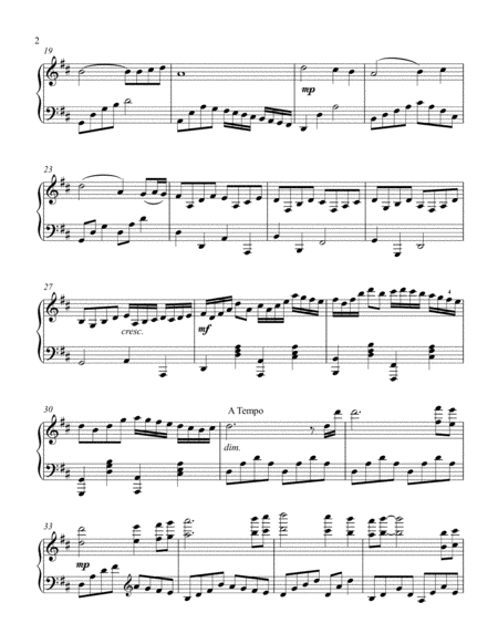 Pachelbel's Noel (late intermediate piano solo) image number null