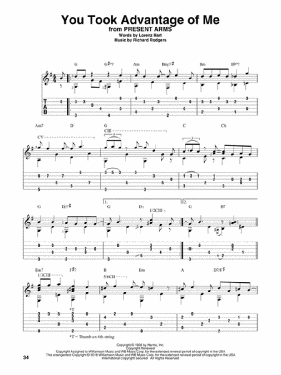 Fingerpicking Early Jazz Standards Electric Guitar scores gallery preview page 5
