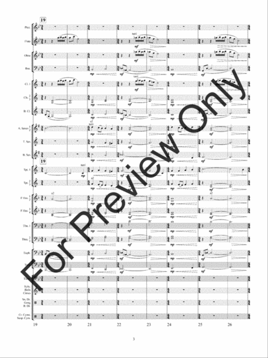 Variations On A Mighty Fortress Concert Band scores gallery preview page 6