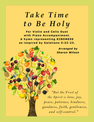 Book cover for Take Time to Be Holy (Violin and Cello Duet with Piano accompaniment)