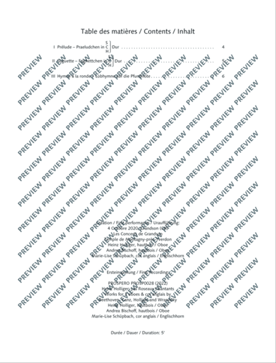 En c(h)œur - encore (Prélude, Fuguette et Hymne à la ronde) English Horn scores gallery preview page 9