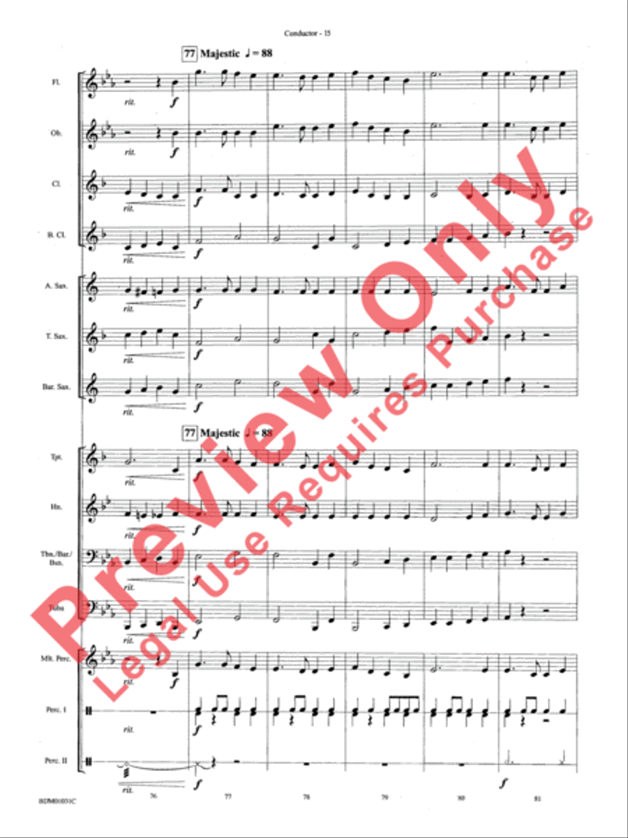 Patriotic Bits & Pieces Concert Band scores gallery preview page 18