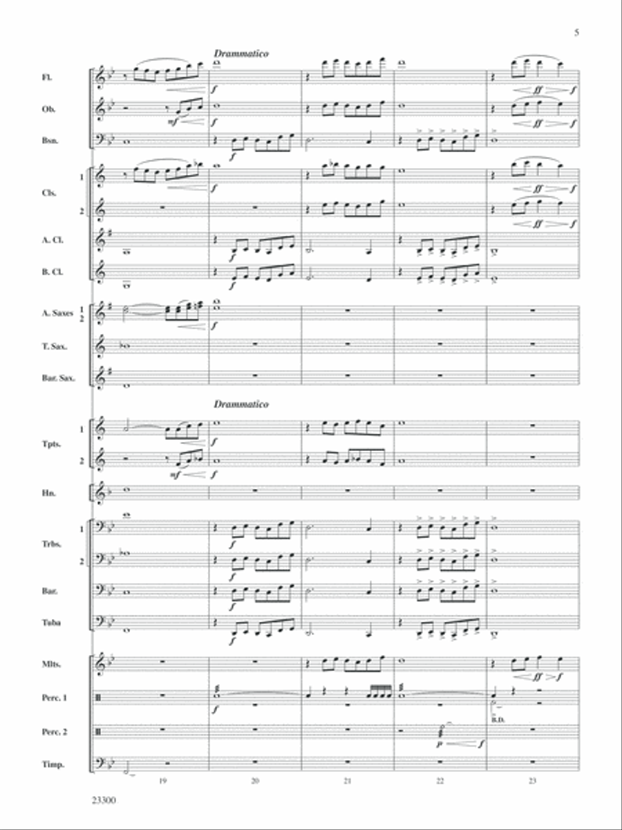 Of Times Medieval: Score Concert Band scores gallery preview page 5