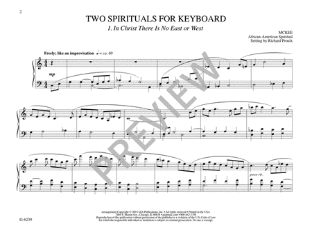 Two Spirituals for Keyboard image number null