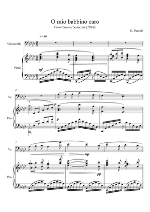 Book cover for Giacomo Puccini - O mio babbino caro (Violoncello Solo)