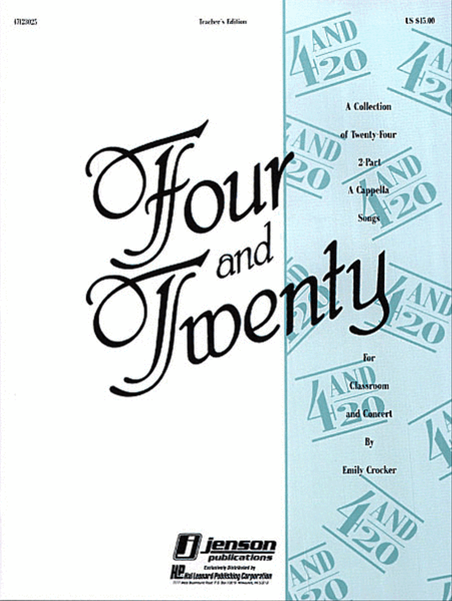 Four and Twenty Choir scores gallery preview page 1