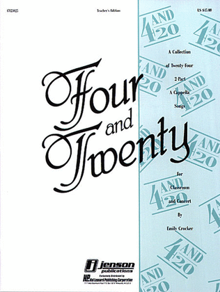 Book cover for Four and Twenty