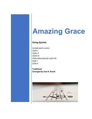 Amazing Grace for string quintet