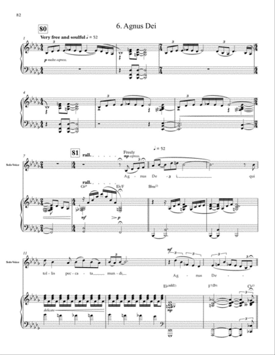 Mass in Blue 4-Part scores gallery preview page 27