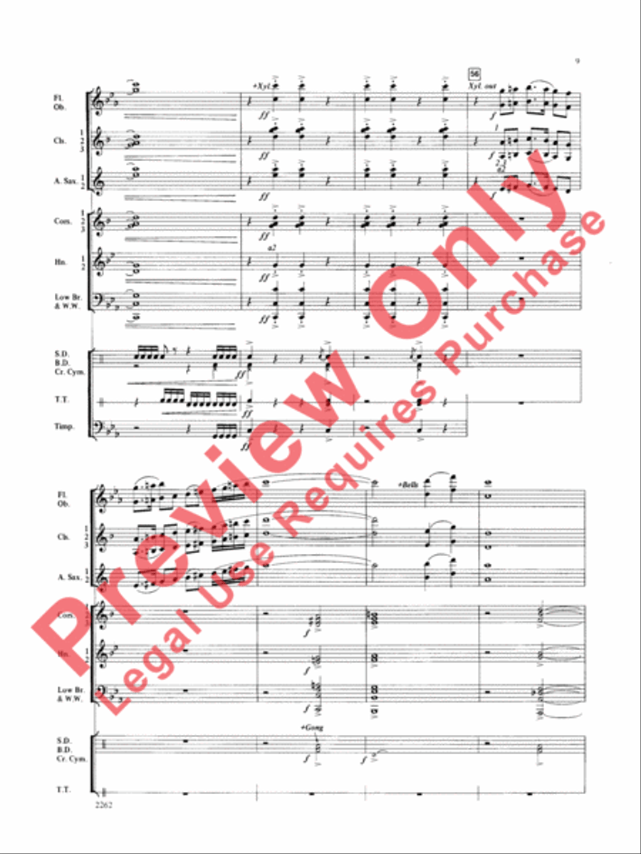 Wood County Celebration Concert Band scores gallery preview page 10