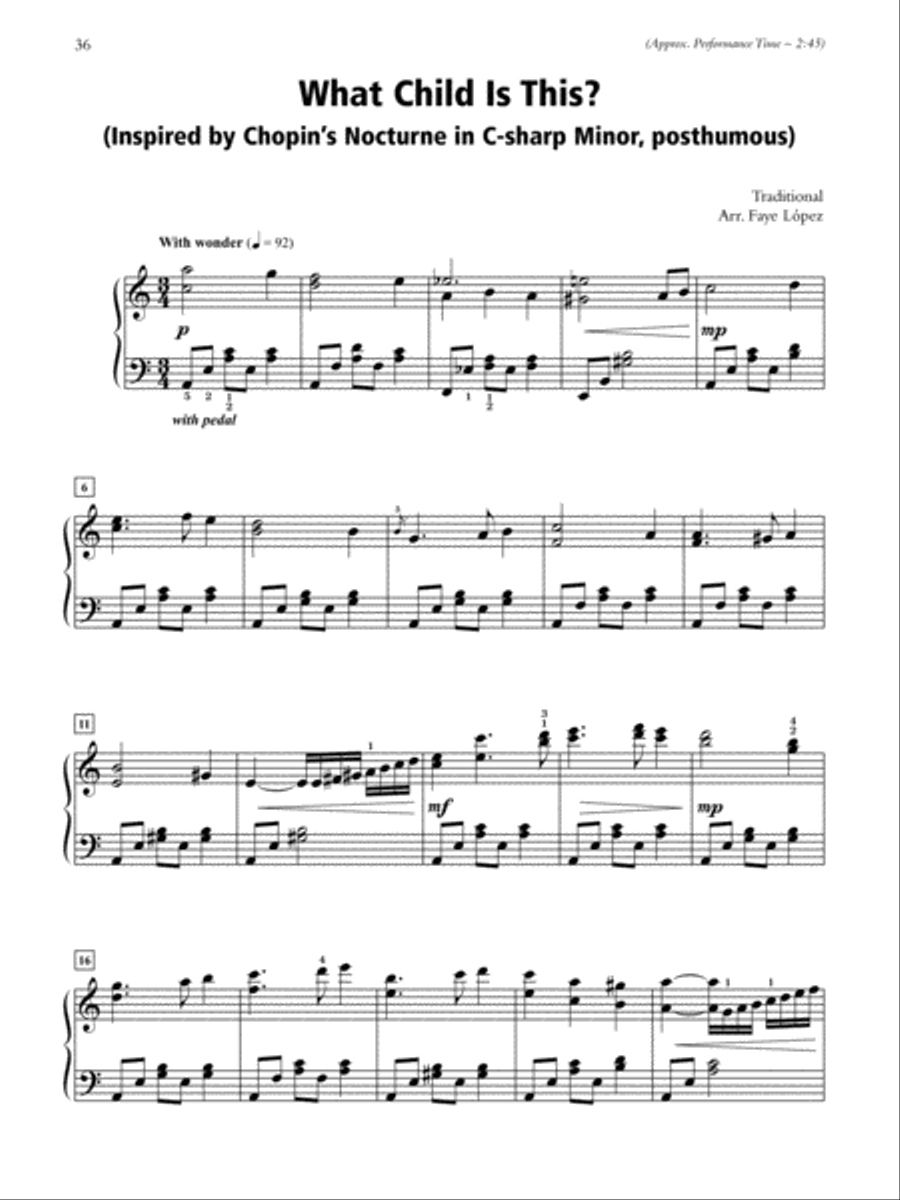 A Romantic-Style Christmas Piano Solo scores gallery preview page 5