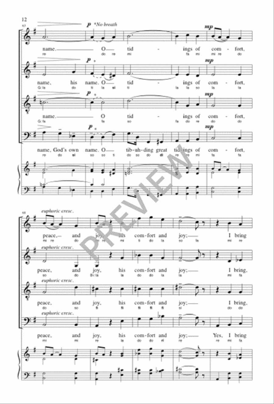 God Rest Ye Merry, Gentlemen 4-Part scores gallery preview page 12