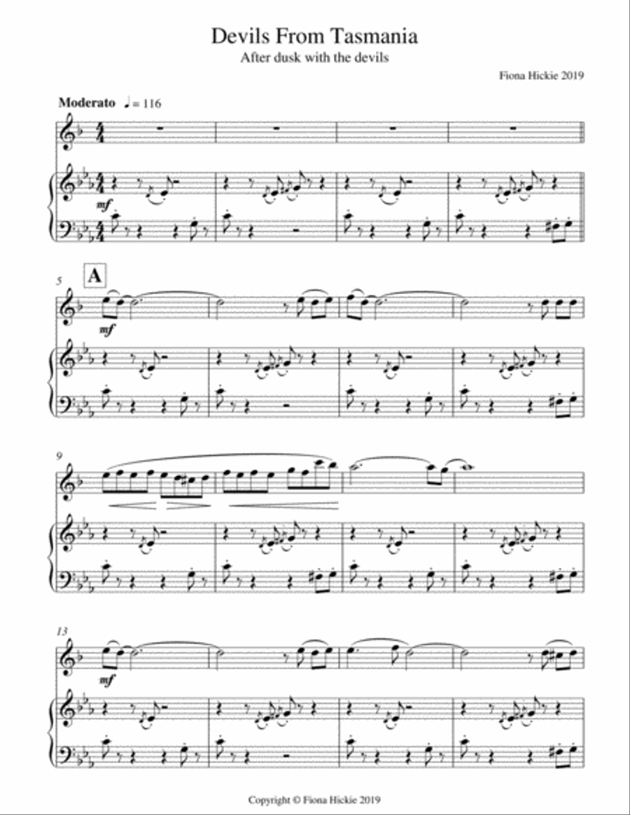 Devils, Koalas and Kangaroos Clarinet Solo scores gallery preview page 2