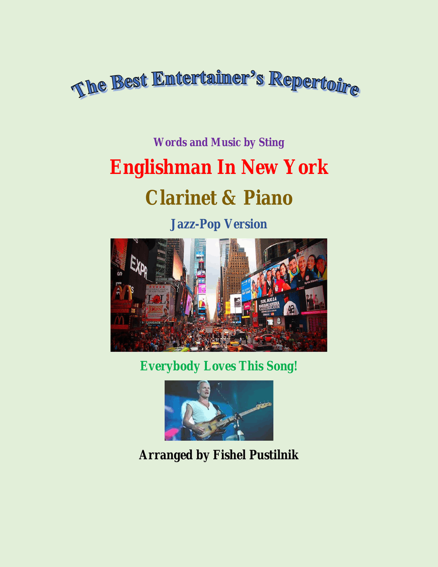 Englishman In New York Clarinet Solo scores gallery preview page 1