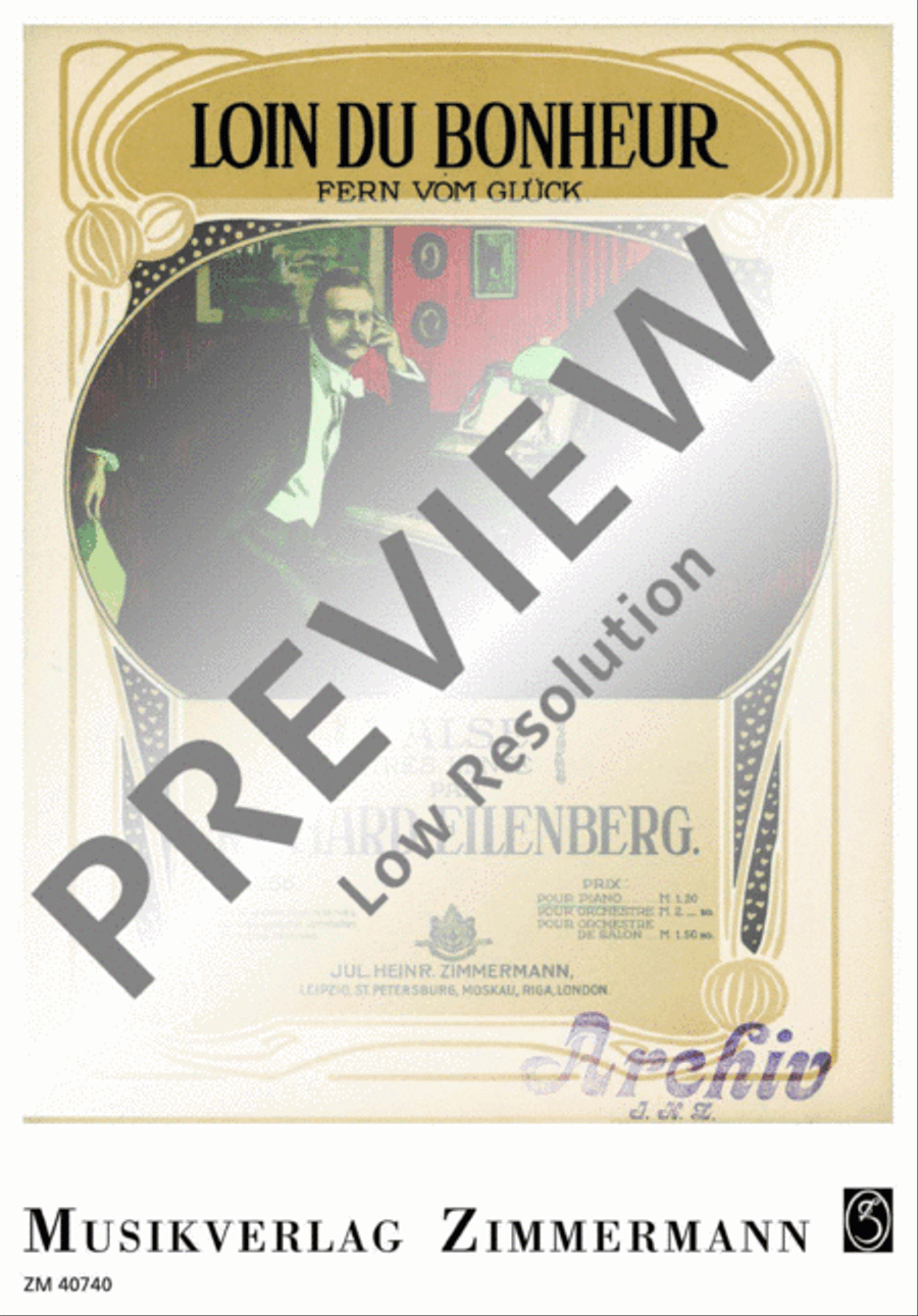 Loin du Bonheur Piano Solo scores gallery preview page 2