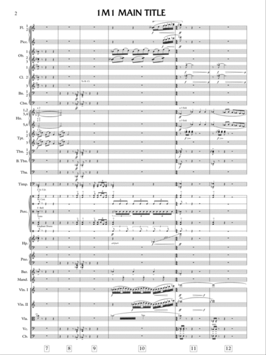 The Wind And The Lion - Score Only Full Orchestra scores gallery preview page 4