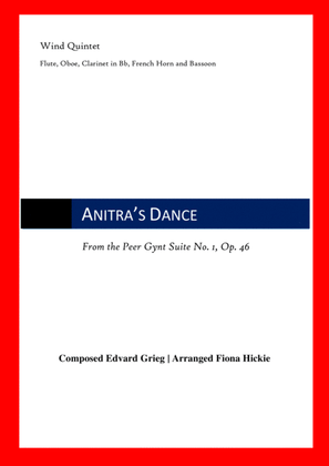 Book cover for Anitra's Dance: Wind Quintet